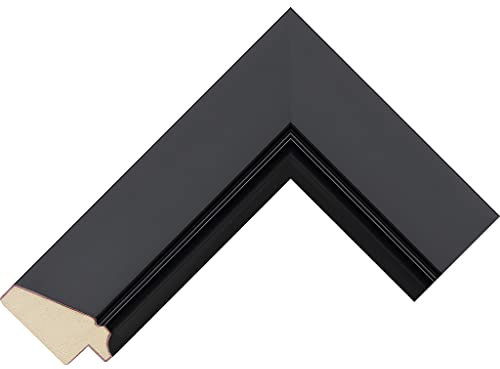 Lunetta personalizzabile per Samsung Frame TV 2021 e 2022 (nero angolato, 50)