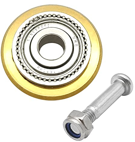 KtbeYTi 50000M Rotella Tagliapiastrelle Manuale, 24x6x6mm Rotella di Ricambio per Tagliapiastrelle, Ruota da Taglio per Piastrelle in Carburo di Tungsteno, per Taglierina a Ruota Accessorio, Golden