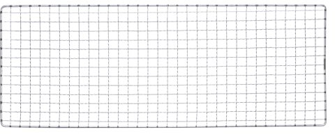 sourcing map Square BBQ Grill Net 19x50cm Electroplated Stainless Steel Barbecue Mesh Mat for Baking Smoking Charcoal Grilling Roasting
