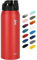 Fanhaw 750 ml Insulated Stainless Steel Water Bottle with 1 Lid (Chug Lid) - For Kids, Women, Men | Leak & Sweat Proof with Anti-Dust Lid (Red)
