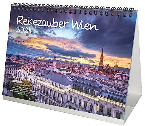 Reisezauber Wien DIN A5 Tischkalender für 2024 Österreich Urlaub Reise - Seelenzauber