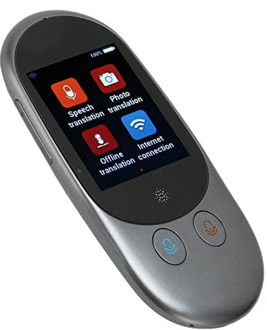 Sofortiges Sprachübersetzergerät, Tragbarer 2,4-Zoll-Touchscreen-Übersetzer, 126 Sprachen Zwei-Wege-Taschen-Sprachübersetzer