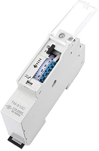Interruttore Orario su Binario 1P per Lampioni e Apparecchiature Elettriche, Installazione su Binario, Interruttore di Funzionamento Manuale, Intervallo di Impostazione Minimo di