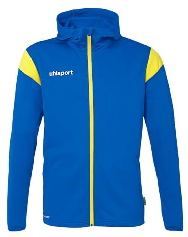 uhlsport Unisex Squad 27 Track Hood Sport-Jacke, Azurblau/Limonengelb, M EU