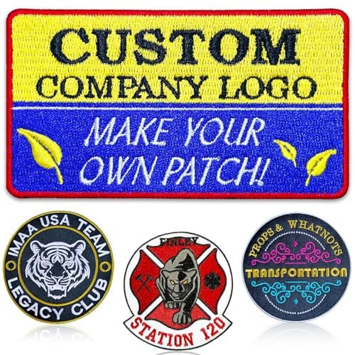 Embroidered Patch Applique for Jeans Hats Bags etc.Personalized Embroidery,custom design by yourself, multiple color and size,sew on,iron on and Hook-loop. (5pcs, 4 or less)