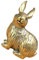 Alipis Goldene Hasenfiguren Aus Messing Kleine Osterhasenstatue Vintage-Osterdekoration Für Zuhause Frühlingsdekoration Geschenk Feng-Shui-Dekor, 1371B4R33RZ8
