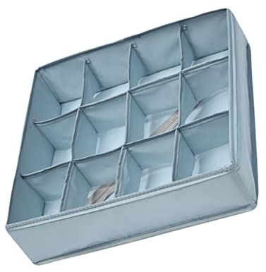 Parliky 2 Stücke 12 Zelle Socken Organizer Faltbare Unterwäsche Organizer Socken Lagerung Container Bh Lagerung Fall