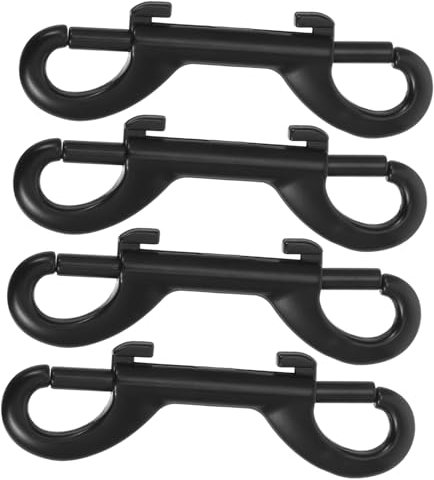 GETAJGHSD Doppelseitiger Karabinerhaken Metallclip Aus Robustem Zinkdruckguss Doppelte Auslösung 8,8cm Lang Vielseitig Für Boots- Tauch Und Hundeleinenbefestigung