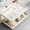 Dokeno Cajón Telescópico, Cajones Extraíbles para Armario de Cocina, Ampliable Cajón Deslizante Para Alacena, Organizador de Armario Extraíble Ancho Ajustable 32-52 cm, Adecuado para Almacenaje Cocina