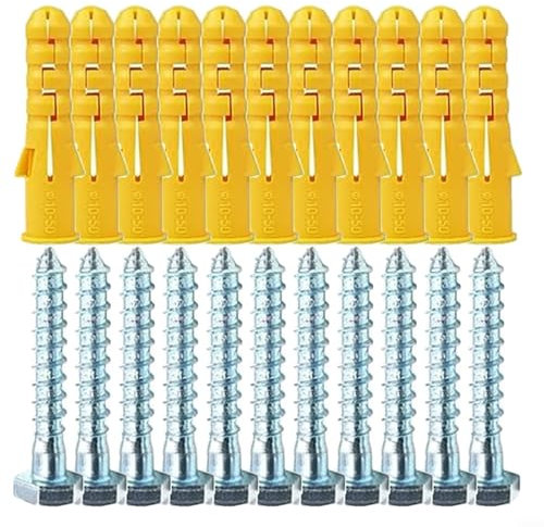 Easily Accommodate Brick Structures Ten Count of Toughened Fasteners + For COACH Bolts For Solid