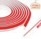 LALAGO Moulure Décorative Flexible Autocollante, Adhésif Bandes de Calfeutrage pour Moulure Plafond, Pour plafond, passage mural, sol, fenêtre, bords de mur (5M,19x13mm,Blanc)