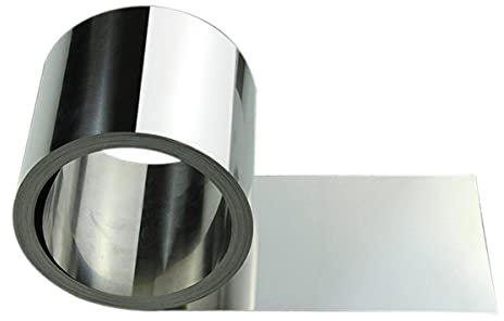 BDSHGRDH Hoja de Metal， Lámina de Placa Fina de Acero Inoxidable de 5 m Que Tiene Alta Resistencia al Calor y a la corrosión(0.05mmx200mmx5000mm)