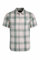 Weird Fish Judd Organic Cotton Short Sleeve Check Shirt Viridis Size L