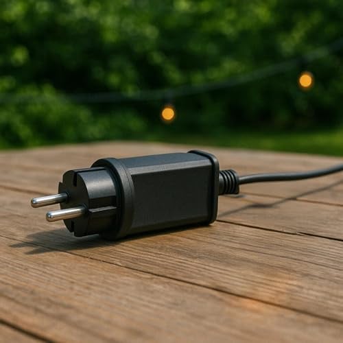 LUMILED Leistung Adapter 8W für Solar LED Lichterkette 24V-230V IP44 Steckernetzteil Netzteil für Weihnachtslichter Außenbeleuchtung kompatibel mit Solarlichtern wetterfest für Garten, Terrasse