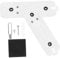SHINEOFI 2 Sets Doorbell Backplate Plastic Mount for Video Doorbell Easy Installation Theft Bracket Durable Replacement Component Compatible with Blink White