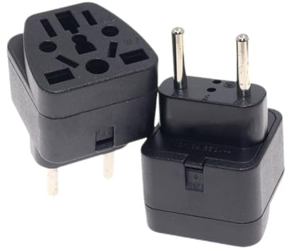 Adaptador de Viaje Universal para España,UK to EU Plug Adapter,daptador de Corriente Universal de Viaje,Adaptador Enchufe UK a Europeo,Adaptador Enchufe Ingles a Español,2 PC