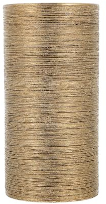 DECORNIJIA Nordische Keramik Blumenvase Gold Gebürstet Nordic Stil Einfaches Design Dekorative Vase fürs Büro und Balkon