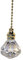 Gold and Crystal Effect Diamond Tear Drop Decorative Light Pull Switch