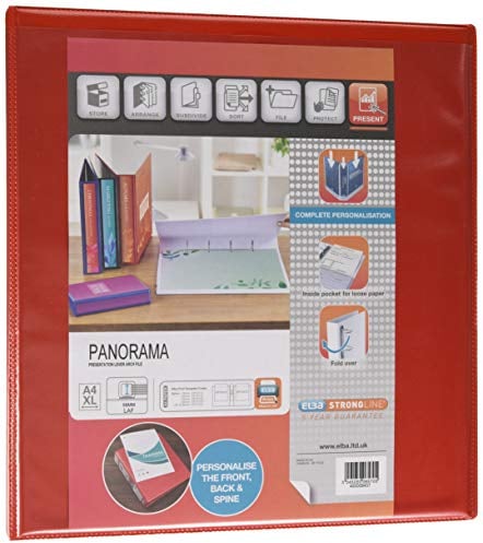 ELBA Aktenordner, A4 + 70 mm, Panorama A4+ rot