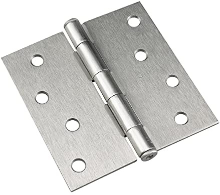Richelieu 2-Pack Onward 4-inch Brushed Nickel Square Corner Door Hinge