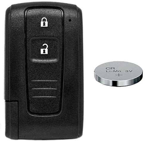 Auto Schlüssel Funk Fernbedienung 1x Gehäuse TOY43 + 1x Notschlüssel Rohling + 1x CR2032 Batterie für Toyota