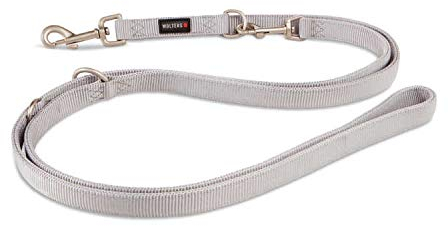 WOLTERS Führleine Professional, Farbe:Silber, Größe:L 300 cm x 20 mm (extra lang)