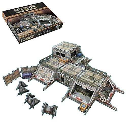 Battle Systems - BSTSFE005 - Outlands Delta Garrison - 28mm Space Terrain Sci Fi Board Game - Modular 3D Scenery
