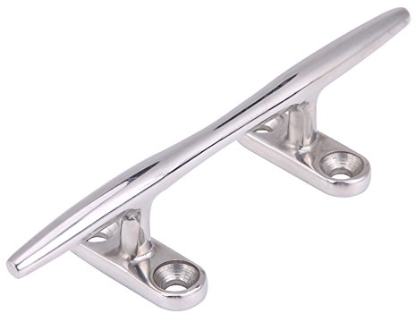 Keenso Boat Cleat 5 Edelstahl Boot Dock Deck Cleat Flat Top Base Heavy Duty für Marine Yacht