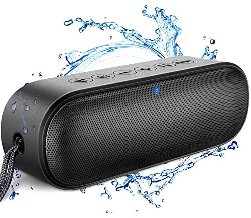 LENRUE [Upgraded] Bluetooth Speaker, Outdoor Enhanced IPX7 Waterproof Portable Speakers with Rich Bass, 14W HD Sound, 20-Hour Playtime, Wireless Speaker Soundbar for Shower, Gadren, Party, BBQ