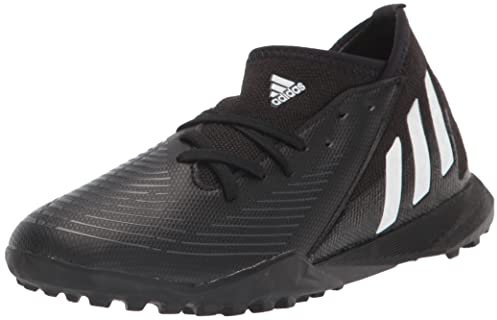 adidas Predator Edge.3 Turf Soccer Shoe, Core Black/White/Vivid Red, 5.5 US Unisex Big Kid