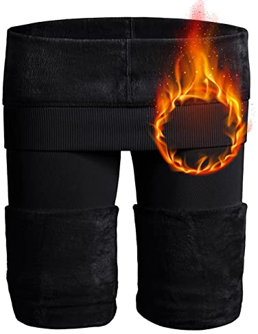 GUKOO Leggings Polaire Femmes Pantalons Collants Élastiques Velours Taille Haute Hiver Thermique