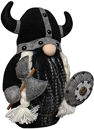 PW TOOLS Weihnachtszwerge Plüschpuppe - Handgemachte Gnomische Wikinger Gladiator Plüsch Elf Puppe Ornamente, 10,23 Zoll Weihnachtsdekoration Wohnkultur