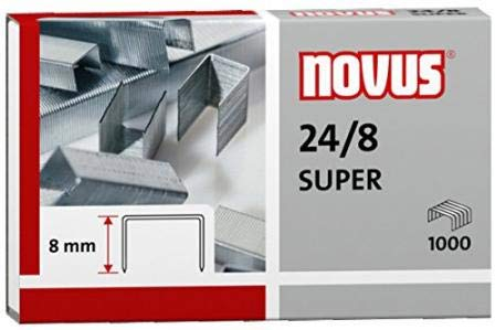100 Tackerklammern 24/8 Super, verzinkter Stahl