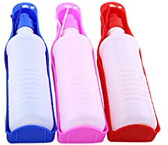 U-M 1PCS Portable Pet Dog Cat Water Dispenser Feeder Drinking Bottle for Outdoor Travel Training Walking 500ml