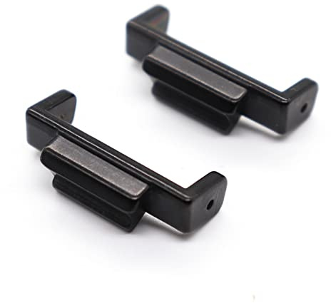 NICHANGHUA 22mm To 16mm Connectors Compatible With G-SHOCK DW5600 GA110 Stainless Steel Watch Band Adapters Compatible With GB5600 DIY Converter(Black)