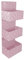 VIRSUS 1 Portaoggetti in Tessuto, Trama intrecciata a 3 Piani, misura 25x15x70 cm, Tasche portatutto, occhielli per sostegno a parete, mensola per accessori bagno Vari Colori (rosa shabby) - 1631C