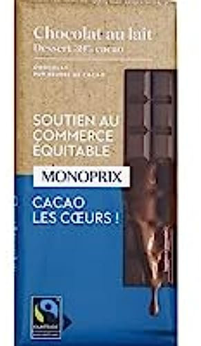 Monoprix Tablette Dessert Chocolat au Lait - La tablette de 170g