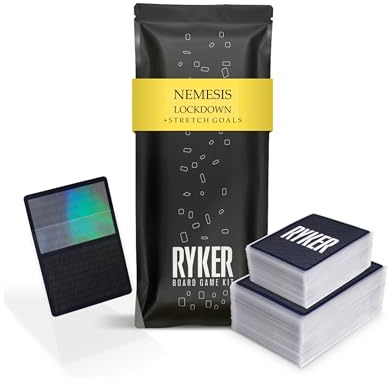 Ryker | Kompatibel mit Nemesis: Lockdown Stretch Goals Card Sleeve Kit | Brettspiel Kartenhüllen (transparent)