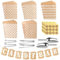 FIHODONE 72 PCS Candy Bar Accessories,Contains 60 Sweet Bags,4 Sugar Tongs,2 Candy Bar Scoop and 60 Stickers,Candy Bags for Wedding and Birthday Parties