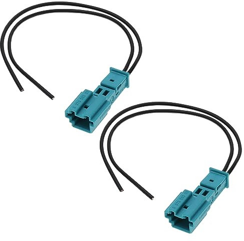 Be In Your Mind 2 Stück 2 Pin Stecker Reparaturkabel Ersatz 61132360043 61136925634 Kompatibel mit BMW 2 Pin Kabelsatz Stecker Autozubehör