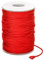 G2PLUS 100M Corda in Nylon Intrecciato in Raso,non Elastico,1.5MM Rocchetto di Filo Intrecciato per braccialetti intrecciati, collane,portachiavi macramè, cordini（Rosso）