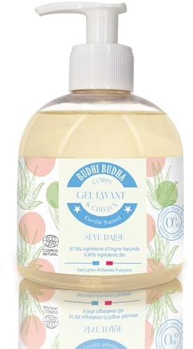 Aloe Vera Gel ECOCERT Duschgel - Familienfreundliches Haar-, Hand- und Körperwaschmittel, Natürliche, Bio-Zutaten