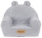 Flumi Personalisierte Kindersessel Babysessel Schaumstoff Kindersitz fur Kinderzimmer Spielzimmer – Sessel mit Gravur Kindername - Farbe: Lammfell grau