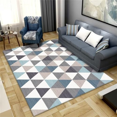 RUGMRZ Tappeto Lavanderia Semplicità geometrica moderna Short Pile antiscivolo e lavabil 80X140CM