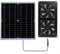 Solar Ventilator,30W Solarpanel Ventilator,Solarpanel-betriebener Abluftventilator Solar-Lüfter für Gewächshäuser, Hundehütte und Outdoor-Aktivitäten