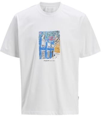 Jack & Jones Herren Jorparos Graphic Front Tee Ss Crew