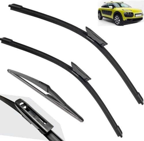 NIVQH Kit D'Essuie-Glace Voiture pour Citroen C4 Cactus 2014–2023, Balais D'Essuie-Glace Remplacement Ensemble Avant Pare-Brise