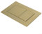 Dual Flush Plate, Dual Flush Plate Bright Gold Brushed Gold Concealed Cisterns, Concealed Flushing Panel And Invisible Working Panel(Bright gold)