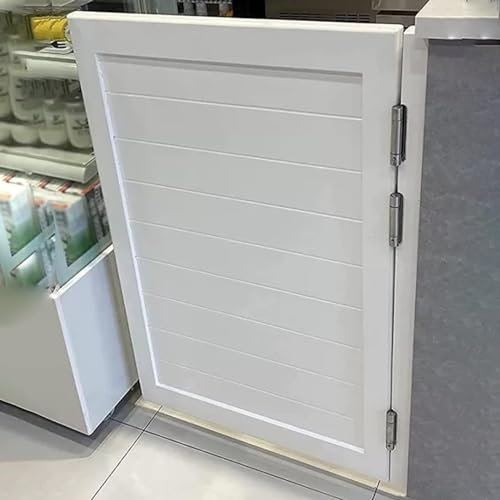 Porta battente doppia Porta battente bianca girevole a 180° per caffè, Porta a mezza vita con chiusura automatica Porta battente da cowboy con persiana, per ingresso portico interno Porta a