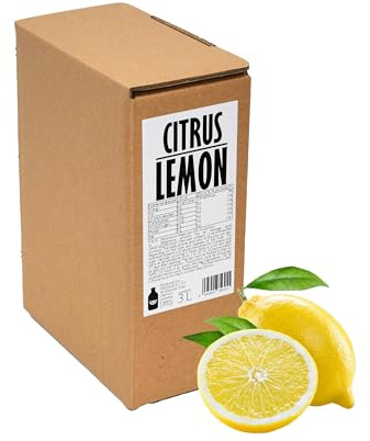 PRESSUICE Pure Lemon Juice no Additives 100% Cold-Pressed NFC 3 l | Bag-in-Box with Tap, Sour Flavour, Not From Concentrate, Naturally Cloudy, No Added Sugar, No Additives, Vegan, GMO Free